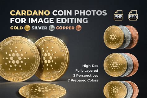 Cardano Coin Photos - ADA Crypto | Pre-Designed Photoshop ...