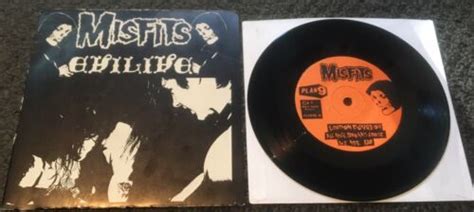 Misfits Original Evilive 7 1982 Fiend Club Numbered Edition With Insert