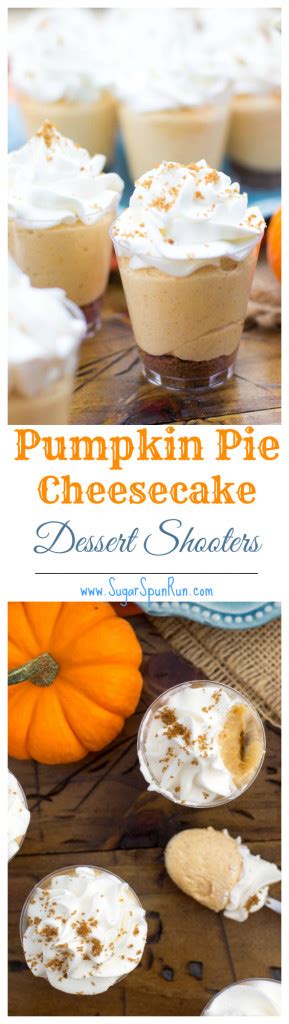 Pumpkin Pie Cheesecake Dessert Shooters