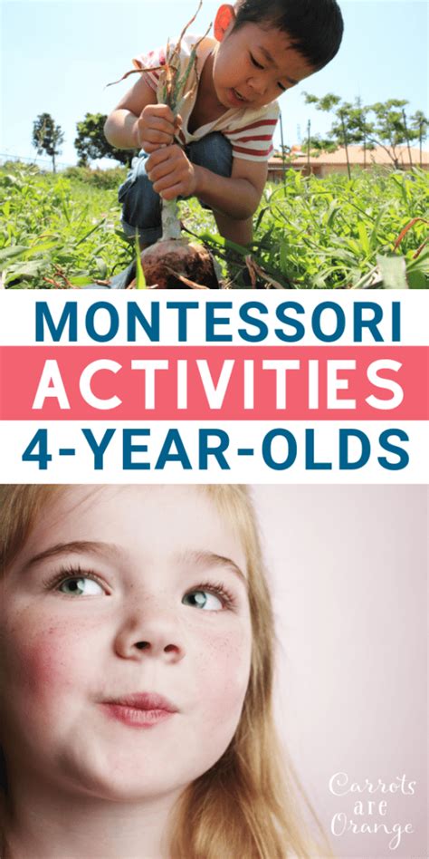 Montessori Learning Activities For Four Year Olds 4 Year Old