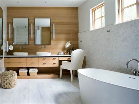 Natural teak wood folding shower seat in chrome. Photo Page | HGTV
