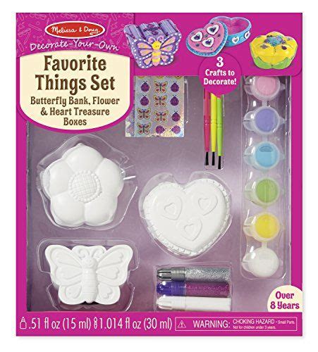 Melissa And Doug Decorate Your Own Favorite Things Craft Kits Set Flower