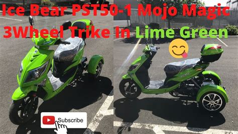 Ice Bear Mojo Magic Pst50 1 3 Wheel Trike Review In Lime Green Youtube