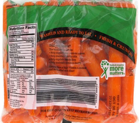 30 Baby Carrots Nutrition Label Labels 2021