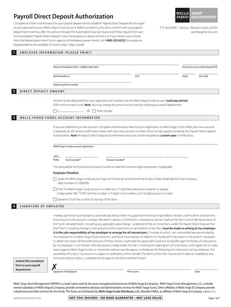 Fargo Direct Deposit 2015 2024 Form Fill Out And Sign Printable Pdf