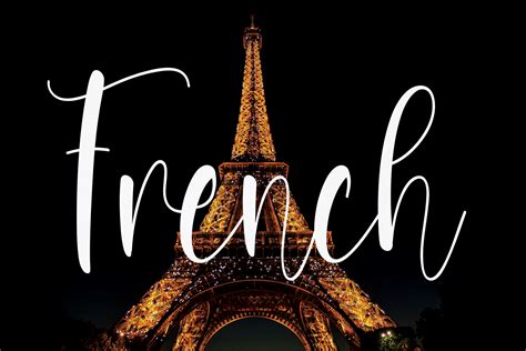 French Font By Creativewhitee Creative Fabrica