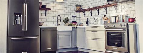 Although, don't be afraid of using more vivid red, black or purple, if that suits your scheme better. Be Bold with Black Stainless Steel Appliances | KitchenAid ...