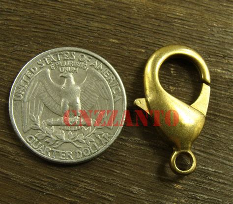 2pcs Solid Brass Snap Hook Clip Lobster Clasps Trigger Key Wallet Chain Kc141 Ebay