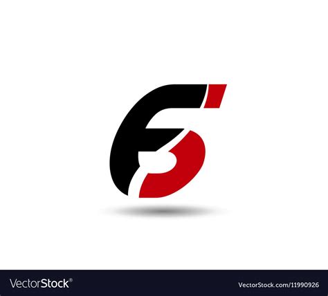 Number Six 6 Logo Icon Royalty Free Vector Image