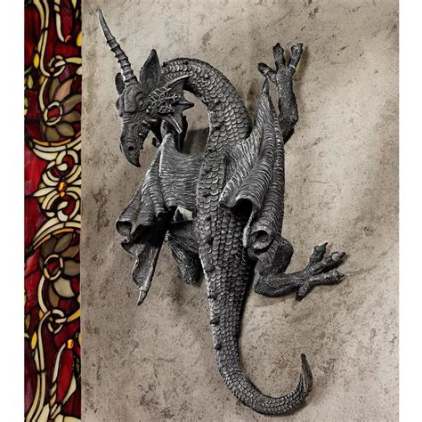 Horned Dragon Of Devonshire Wall Décor Dragon Sculpture Dragon Wall