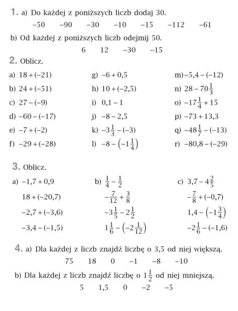 ćwiczenia Do Matematyki Klasa 7 - Szkoła Podstawowa klasa 6a-7-8 – Matematyka – SOSW w Kluczborku
