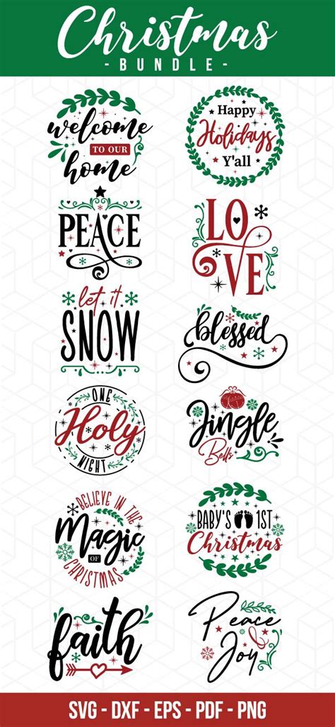 Christmas Round Ornaments Svg Bundle Graphic By Craftlabsvg · Creative