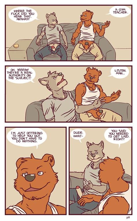 Rule 34 Artdecade Bear Canine Comic English Text Furry Gay Male