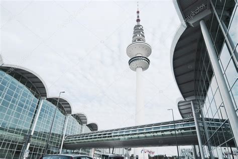 Modern Architecture Congress Centre And Tv Tower Hamburg — Stock