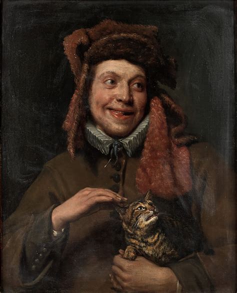 Michiel Sweerts Portrait Of A Young Man Holding A Cat Allegory Of