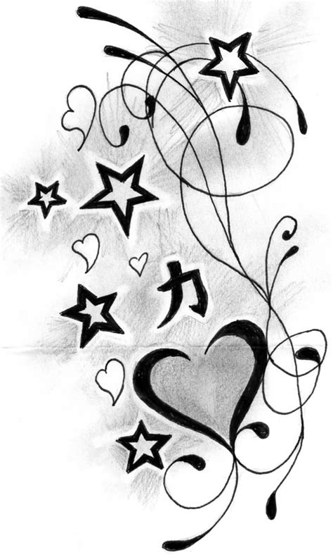 With a deep meaning, this is one of the best celtic cross tattoo designs. Heart n Stars Tattoo Designs » Tattoo Ideas