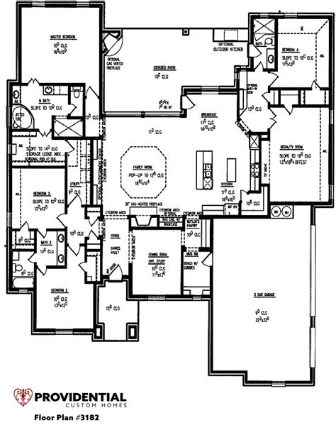 Custom Home Floor Plans 3000 Sq Ft — Providential Custom Homes