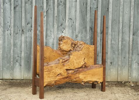 Live Edge Oak Four Poster Bed — The Wood Cycle Of Wisconsin