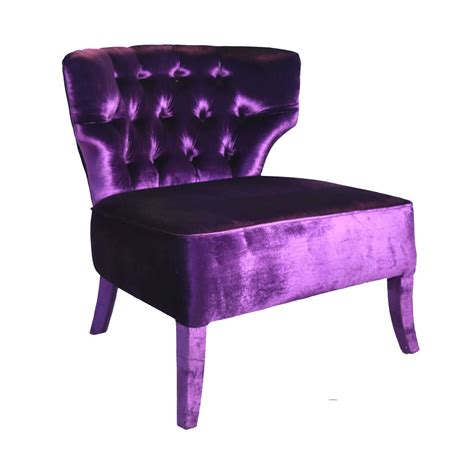 Majestic Purple Velvet Chair Glam Party Rentals
