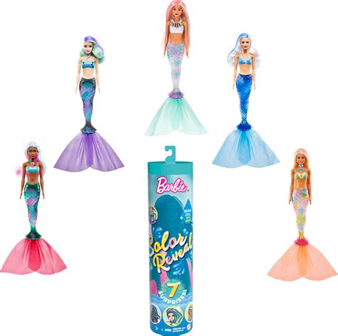 Barbie Color Reveal Mermaid Doll With Surprises Styles May Vary