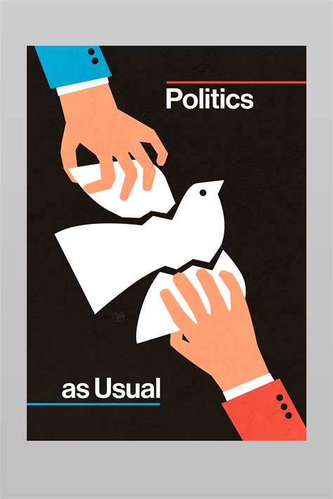 Poster Politics As Usual On Behance