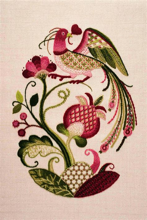 Pin By Karen Browning On Jacobean Designs In 2020 Crewel Embroidery