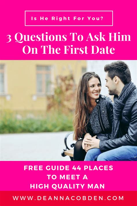 If you were a man for a day, what would you do? Is he right for you? 3 Questions to ask him on the first ...