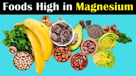 top 10 best foods high in magnesium best magnesium rich foods for pregnancy youtube