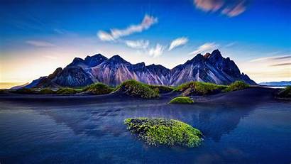 Iceland Mountains Mountain Nature Exposure Landscape Hdr