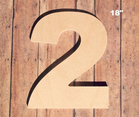 Unfinished 18 Decorative Wooden Number 18 Inch Number Etsy Wooden