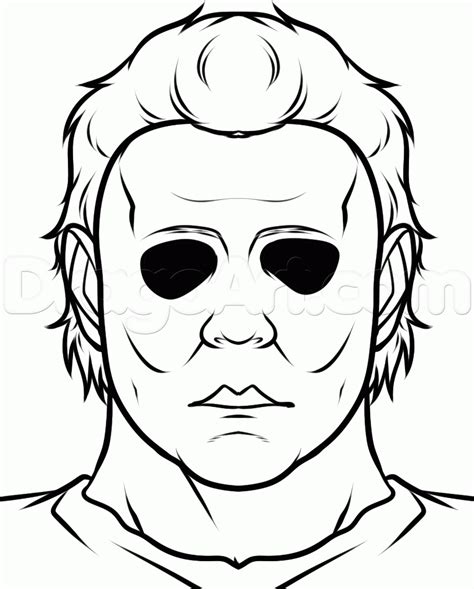 How To Draw Michael Myers Easy Step 7 Wood Working Michael Myers