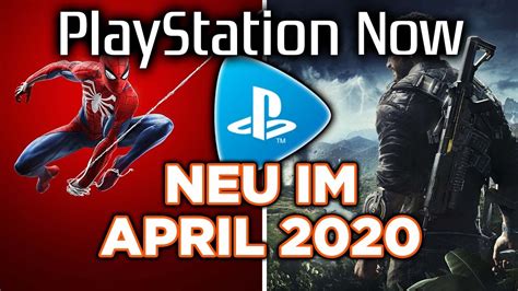 Playstation Now Neu Im April 2020 Youtube