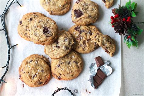 Lined up in a row on a platter, these cute treats are sure to get your guests in the holiday spirit. Triple Chocolate Chunk Cookies | Cookies that are loaded with three types of chunky choc ...