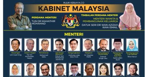 Pakatan harapan (ph) berjaya dalam pilihanraya umum ke 14 tahun 2018. Senarai Penuh Menteri Kabinet 2018 & Timbalan Menteri ...