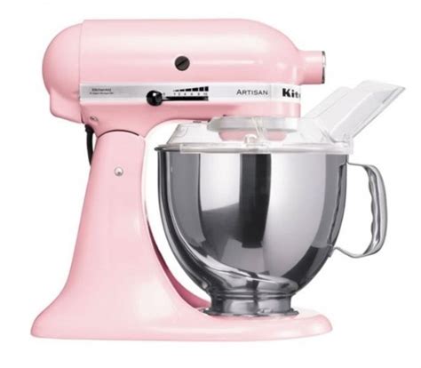 Pink Kitchenaid Mixer Sifting Focus