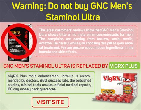 Gnc Mens Staminol Ultra Dietary Sex Supplement