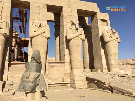Ramesseum Temple Egypt Mortuary Temple Of King Ramses Ii In Luxor