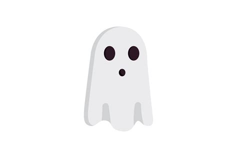 Cute Ghost Illustration Halloween Vector Grafica Di 1riaspengantin