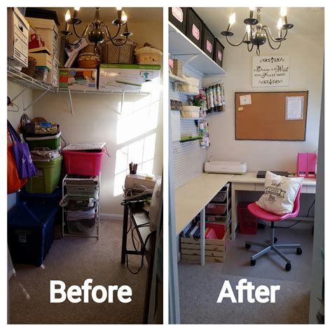 An easy diy project with tons of functionality. How to Turn A Closet Into a Craft Room - Simple Made ...