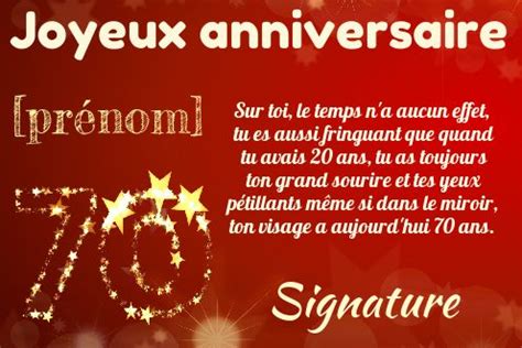 Poeme Anniversaire 70 Ans