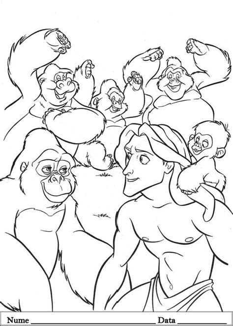 Tarzan Planse De Colorat Si Educative The Best Porn Website