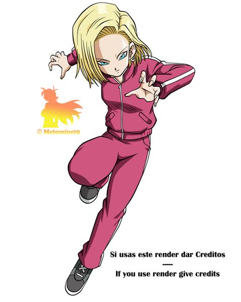 Android 18 Android Saga Render Dokkan Battle By Maxiuchiha22 On