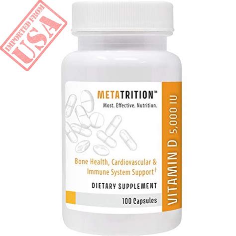 Browse & discover thousands of brands. Metatrition Vitamin D 5000iu, 100 Count