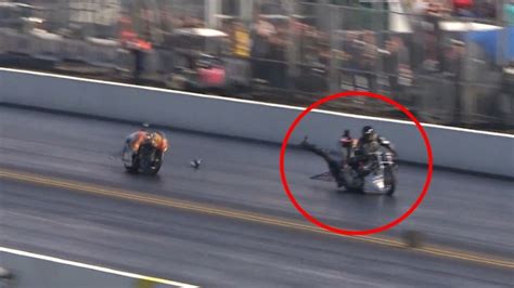 Ultra Lucky Drag Bike Racer Crashes In Big Style Autoevolution