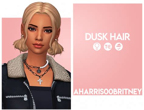 Dusk Hair At Aharris00britney Sims 4 Updates