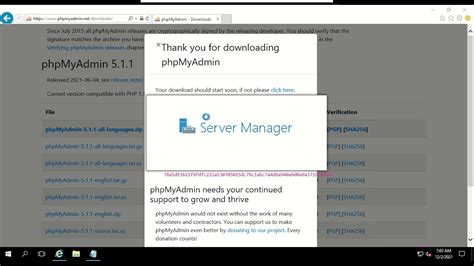 Install Phpmyadmin Windows Server 2016 Iis Youtube