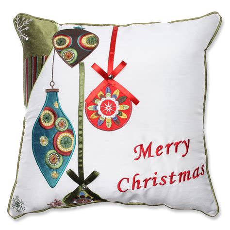 The Holiday Aisle Merry Christmas Ornaments Throw Pillow And Reviews