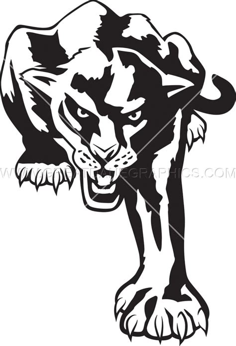 Panther Mascot Svg Panther Vector Graphic Panther Mascot Etsy