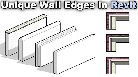 Unique Wall Edges In Revit Tutorial Youtube
