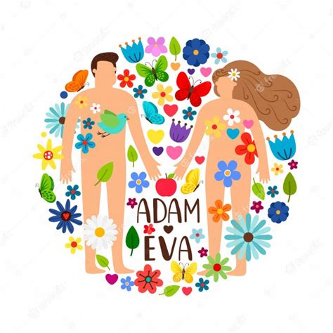 Adam And Eve Vector Premium Download